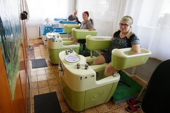 Вихревые ванны с минеральной водой в санатории Центросоюз