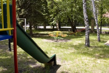 Детская площадка в санатории Украина в городе Ессентуки