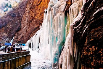 Чегемские водопады зимой