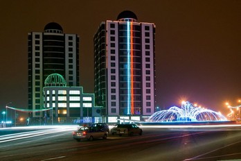 Площадь Минутка в столице Чечни