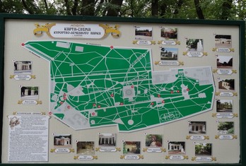 Карта-схема Курортного парка