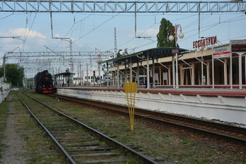 Раритетный павороз стоявший на железнодорожном вокзале города Ессентуки в наши дни