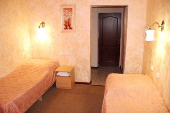 Кровати в номере двухместный однокомнатный в санатории Тарханы в Пятигорске