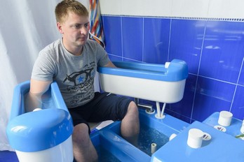 Четырехкамерная ванна в санатории Зори Ставрополья города Пятигорска