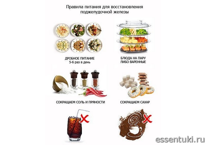 Общие правила при соблюдении диеты (стол №5п)