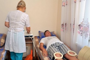 Магнитотерапия для ног в санатории Металлург в городе Ессентуки