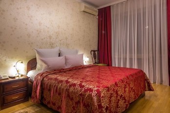 Спальня в двухместном люксе - санаторий Москва городе Ессентуки