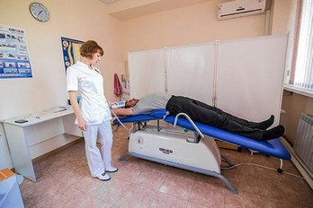 Процедура вытяжения позвоночника - санаторий Нива в городе Ессентуки