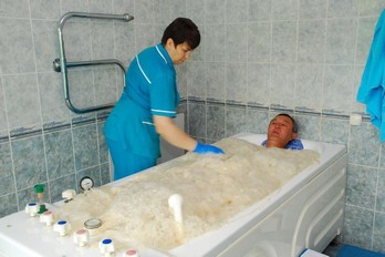 Пенная ванна в санатории имени Сеченова в горое Ессентуки