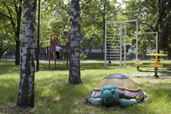 Санаторий Украина города Ессентуки - детская площадка