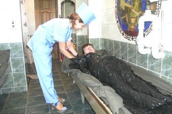Грязевая апликация тела - Военный санаторий города Ессентуки