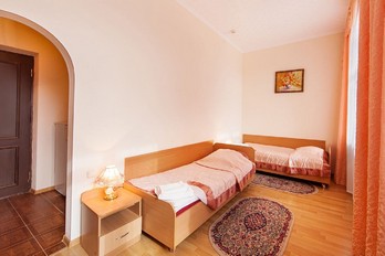 Спальня в номере двухместный стандарт - санаторий Жемчужина Кавказа в городе Ессентуки