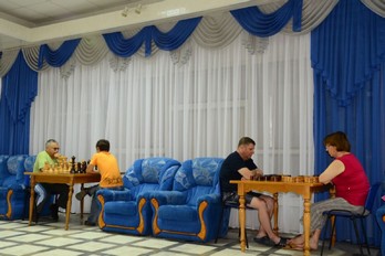 Шахматы в санатории им. 30-летия Победы в Железноводске