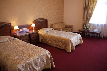 Спальня в двухместной студии - санаторий Буковая Роща в городе Железноводск
