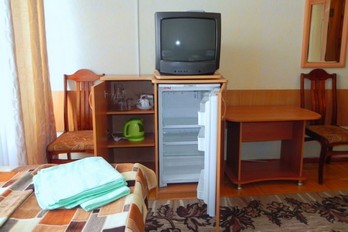 Спальня в двухместном номере первой категории - санатория Дубрава города Железноводск