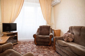 Гостиная в номере одноместный люкс - санаторий Эльбрус в городе Железноводск