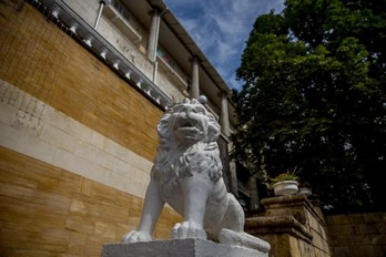 Скульптура льва в санатории С.М. Кирова - Железноводск