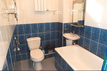 Ванная комната в корпусе три - номер стандарт двухместный - санаторий Салют - город Железноводск