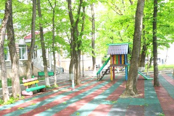 Детская площадка - санаторий Салют в Железноводске