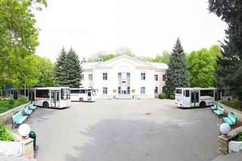 Двор в санатории Салют - город-курорт Железноводск