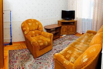 Гостиная в номере двухкомнатный одноместный второй категории во втором корпусе санатория имени Тельмана в Железноводске